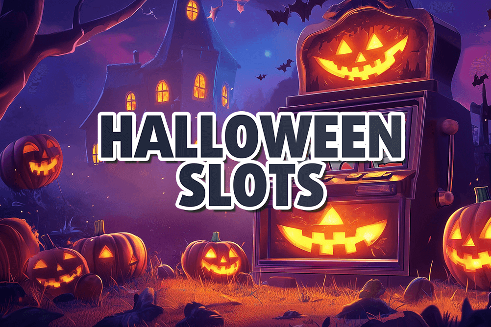 Pumpkin Slot Machine with spooky background